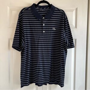 BOBBY JONES PLAYERS‎ Mens Golf Polo Peruvian Cotton Blue XXL Preppy Coastal Logo